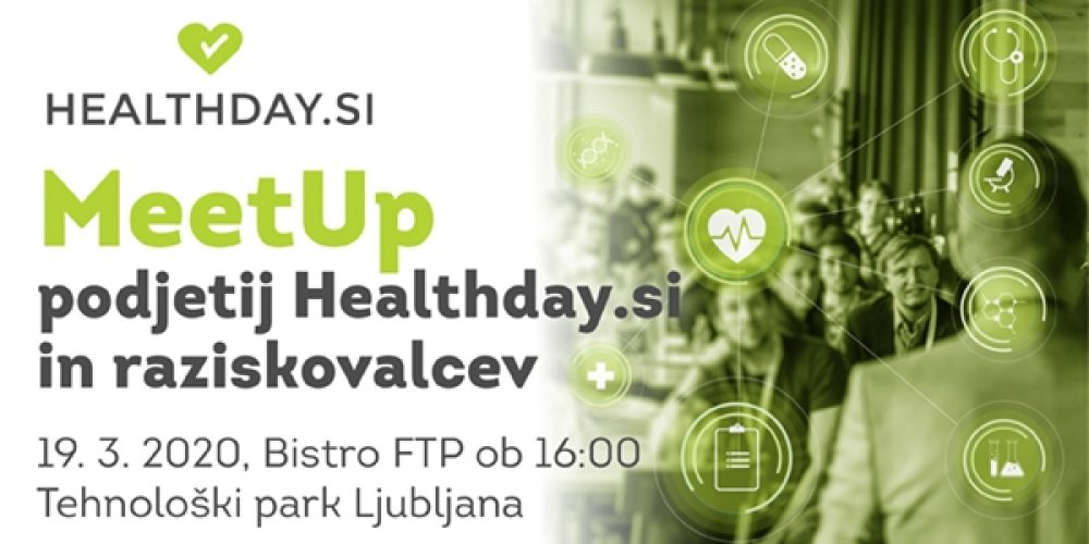 MeetUp podjetij HealthDay.si in raziskovalcev