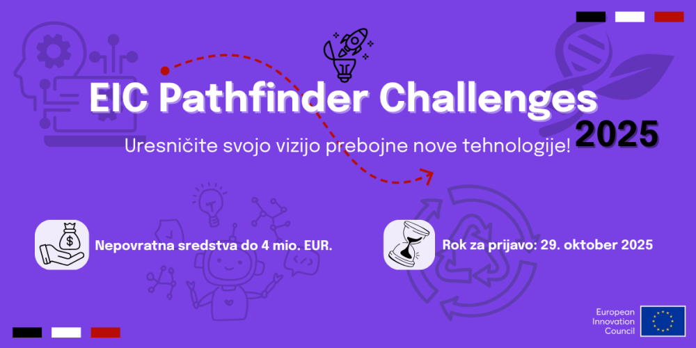 EIC Pathfinder Challenges 2025: Priložnost za prebojne raziskave in razvoj novih tehnologij