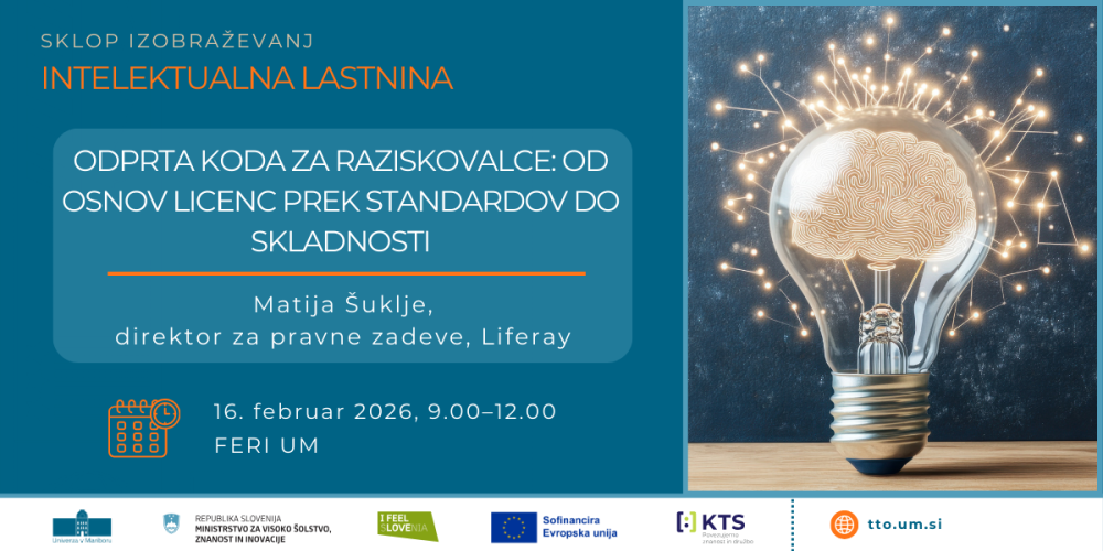 IZOBRAŽEVANJE: Odprta koda za raziskovalce: od osnov licenc prek standardov do skladnosti