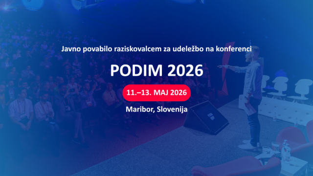 Javno povabilo raziskovalcem na konferenco PODIM 2026