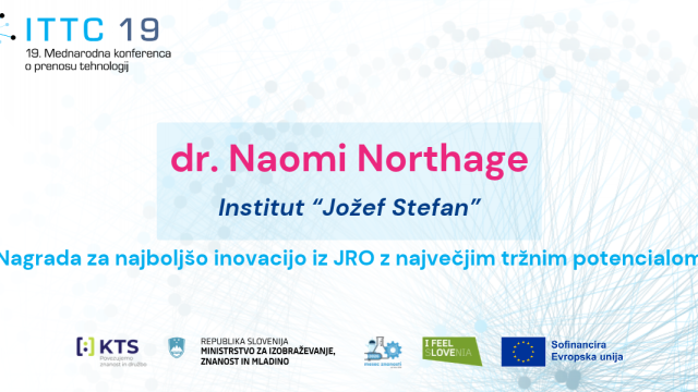 ITTC 19: podeljena nagrada za najboljšo inovacijo iz JRO z največjim tržnim potencialom
