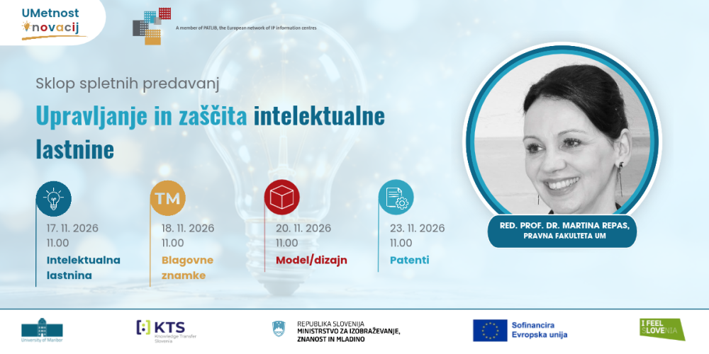 Upravljanje in zaščita intelektualne lastnine – sklop predavanj